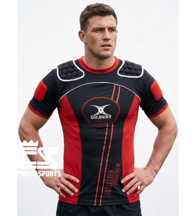 Gilbert Atomic Zenon V2 Body Protector (Black-Red)